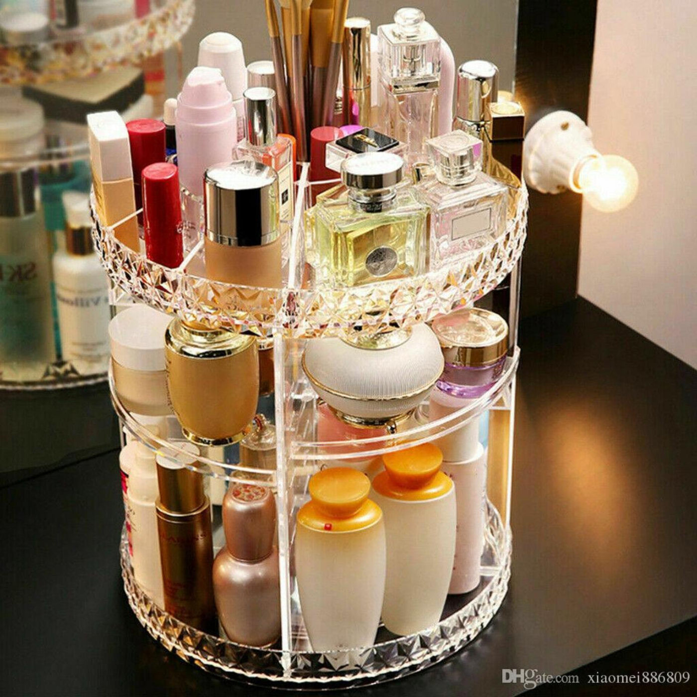 360 Rotating Decorative Diamond Cosmetic
